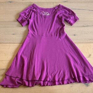 Chaser Kids Dress in Vibrant Purple